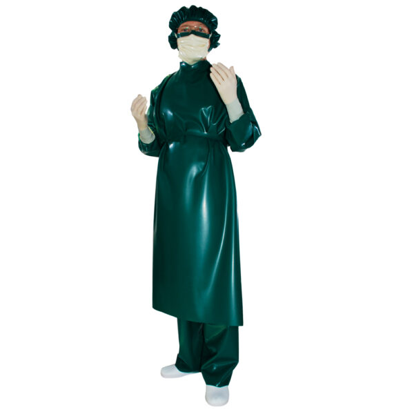 latex surcigal gown